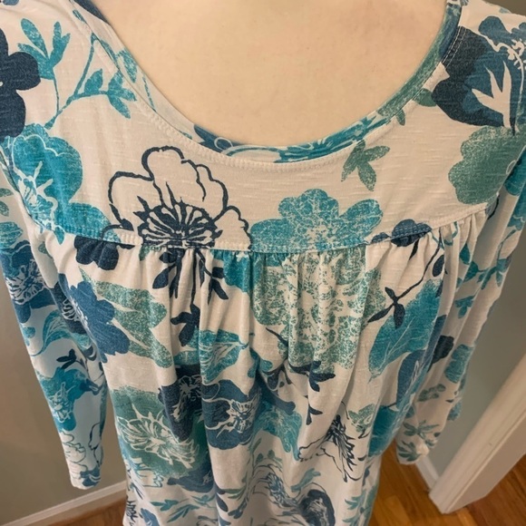 Hot Cotton floral tunic, size L - Picture 4 of 7